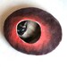 Cat Nap Cocoon / Cave / Bed / House / Vessel - Hand Felted Wool - Crisp Contemporary Design - READY TO SHIP Maroon Orange