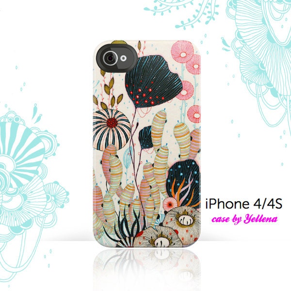 iPhone 4 Case, iPhone 4S Case - Original Artwork by Yellena - Flit