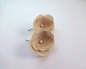 Champagne Hair Pins with Lace or Shoe Clips