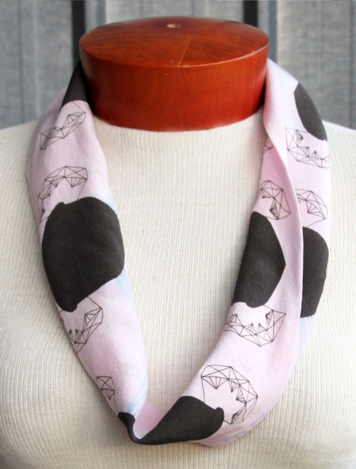 Desert Prism Cochineal Silk Circle Scarf
