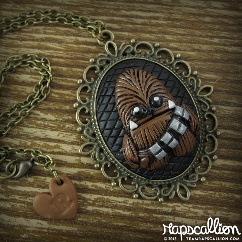 Chewbacca Inspired Cameo Necklace
