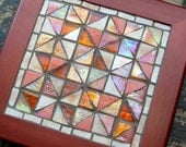 Orange Triangles Mosaic Trivet
