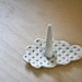 Soft Cloud Wedding Ring Dish - pottery ring holder- light gray and white- ceramic cloud dish for your rings and treasures