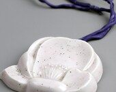 Palest Purple Tsubaki Flower Necklace