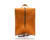 Quote studio Leather back pack /unisex handmade bag /unique Traveling Bag