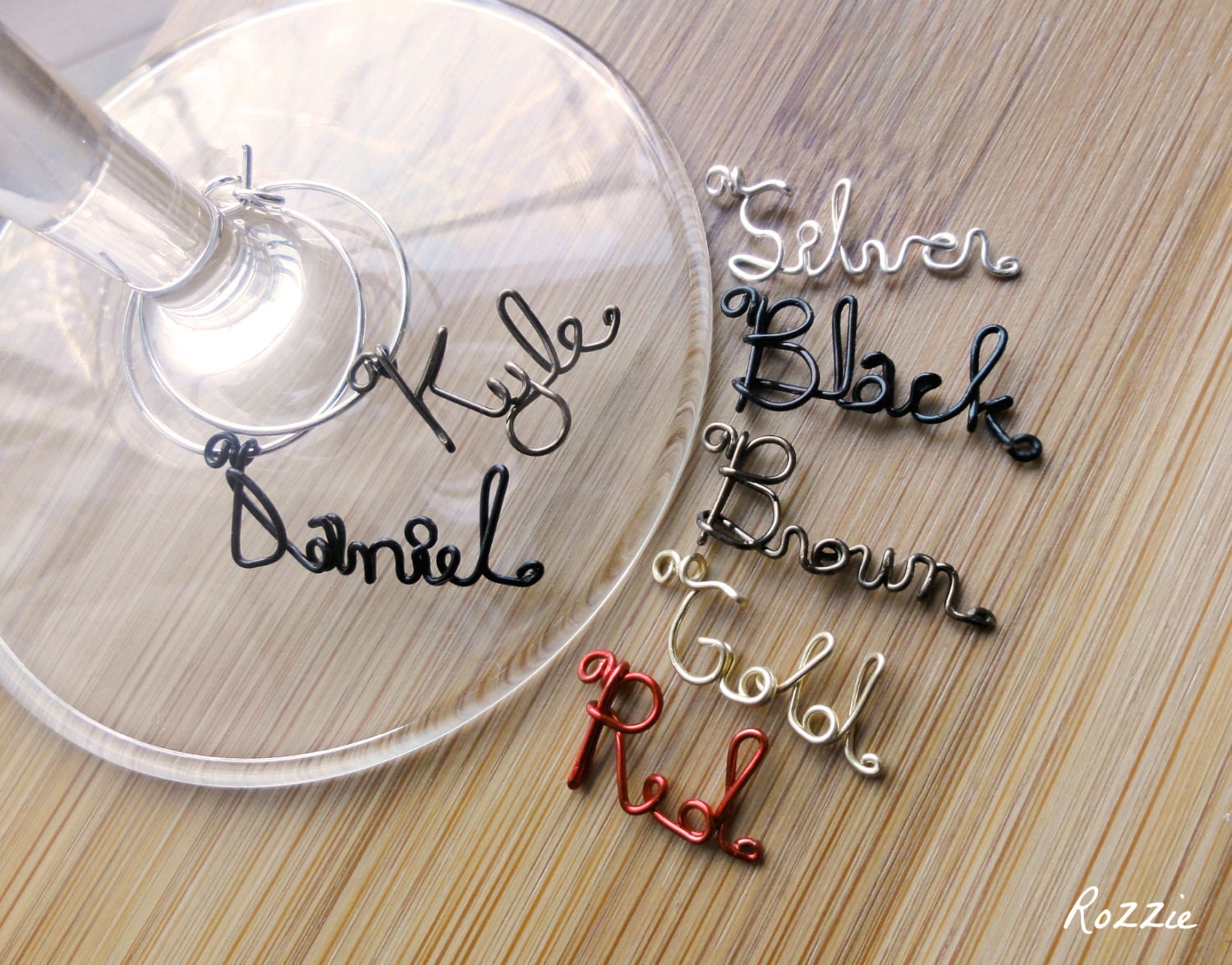 Personalized Name for Wine Glass - Single 1 wine charm