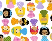 NEW Ann Kelle, Girl Friends, Princess Friends Bright Fabric - By the Yard