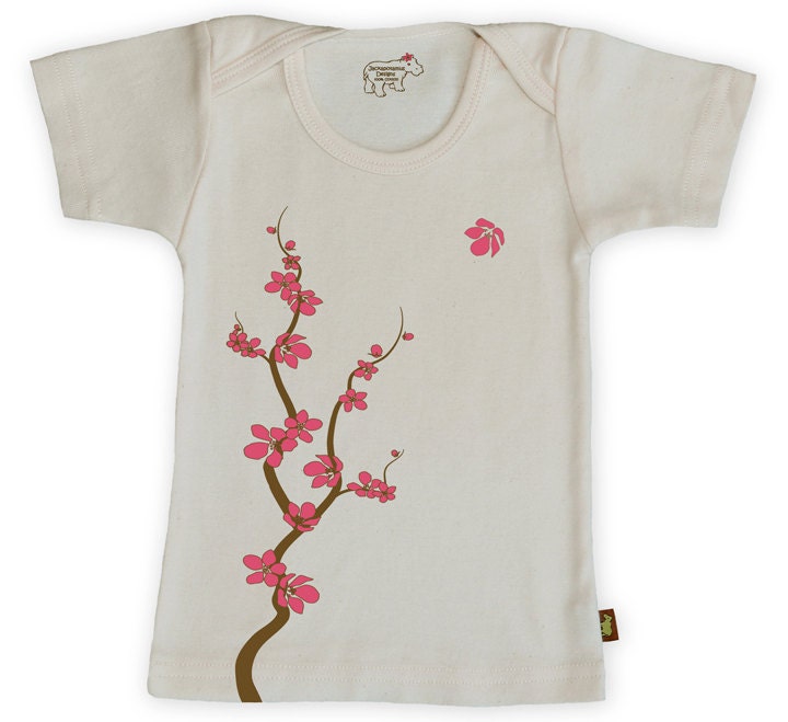 Unbleached Organic Cherry Blossom T-shirt
