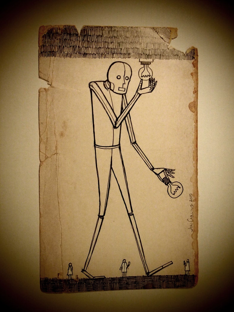 Original drawing - Robot Life