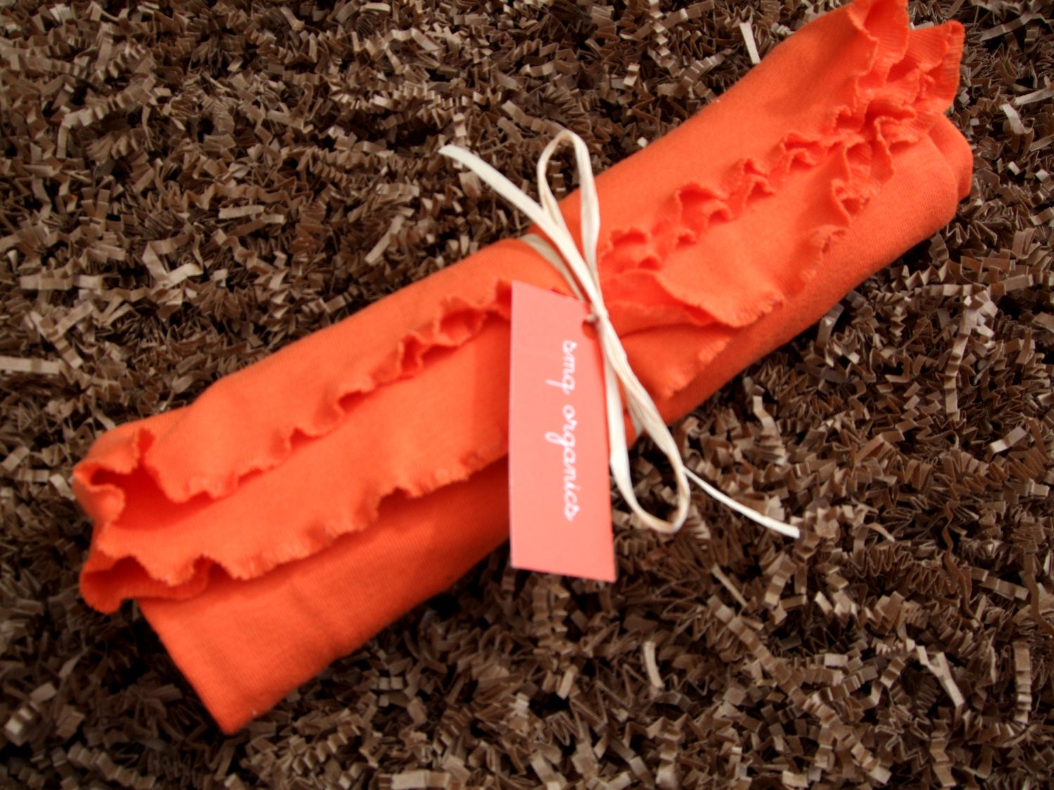 Baby Blanket - BAMBOO - Receiving, Swaddling - Orange