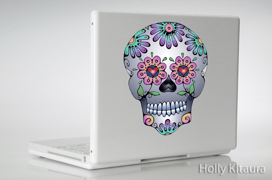 Sugar Skull decal Dia de los Muertos Day of the Dead sticker