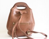 Ancho Pepper Brown COACH Leather Backpack Bag
