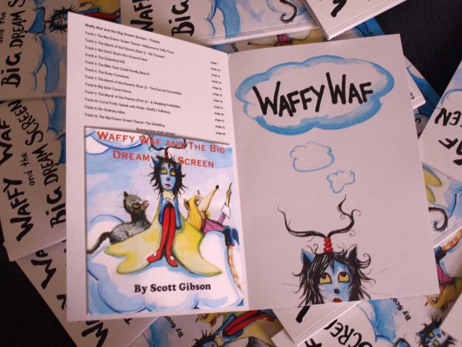 Waffy Waf and the Big Dream Screen - A musical Odyssey - Childrens book and CD