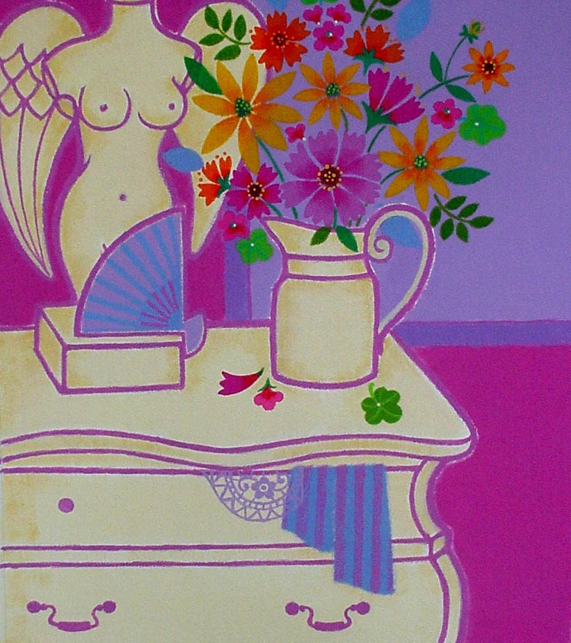 Angels & Rudbeckias- Original Painting on Canvas