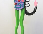 SEBASTIAN Newest KeRicTure Whimsical colorful masonite greeters LOVE