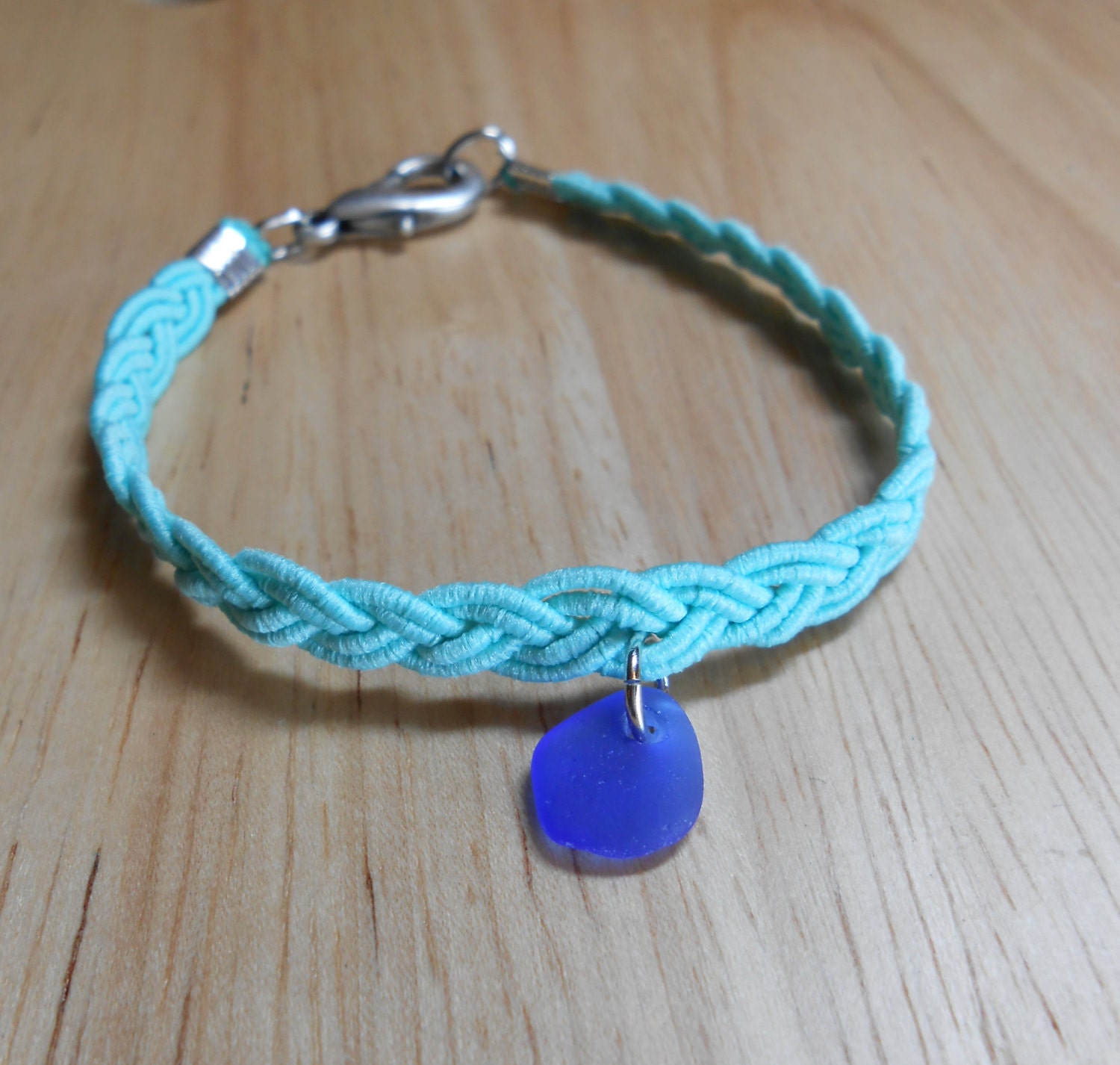 Sea Glass Jewelry - Beach Glass Bracelet - Singin' The Blues