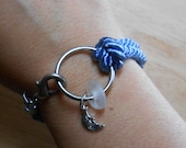 Sea Glass Jewelry - Nautical Ring Bracelet - TRAVELLER