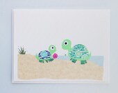 Mother's Day Turtles collage card - by Emily Lin
