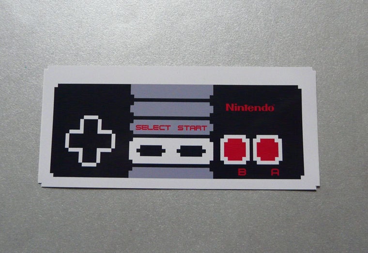nes controller vinyl sticker