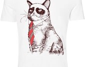 Grumpy Cat shirt,Cat  tee,Hate Monday shirt, Grumpy Cat tee, Available S and M
