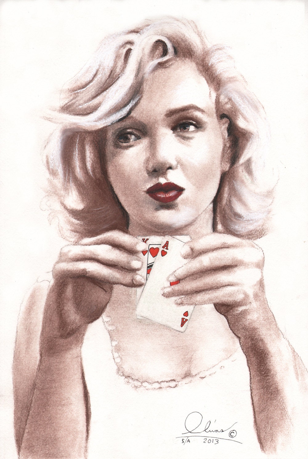 New Marilyn No. 3....hand drawn