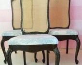 Set of 3 Louis XV Cane- back Chairs