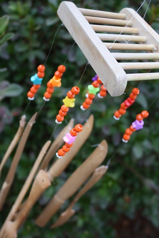 Climbing - Wooden Utensil Wind Chime
