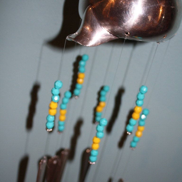 Tea Party - Silverplate Spoon Wind Chime