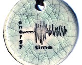 Richter Scale Ceramic Necklace in Crackle