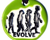 Evolve Ceramic Necklace in Green