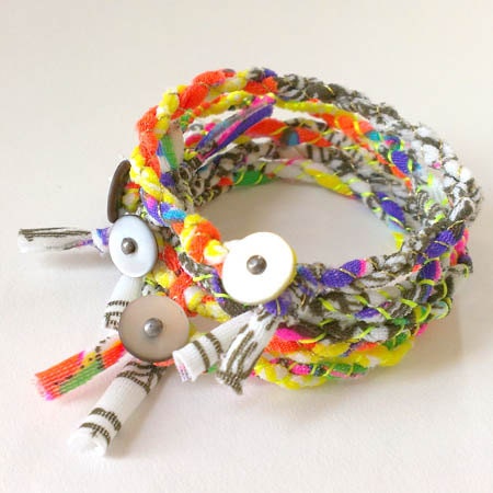 Neon Fabric Friendship Bracelet, Limited Edition Key West Collection