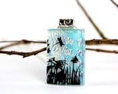 Dragonfly Butterfly Pendant - Dichroic Fused Glass - Butterfly Pendant - Dragonfly Pendant