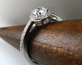 Diamond Halo Engagement Ring