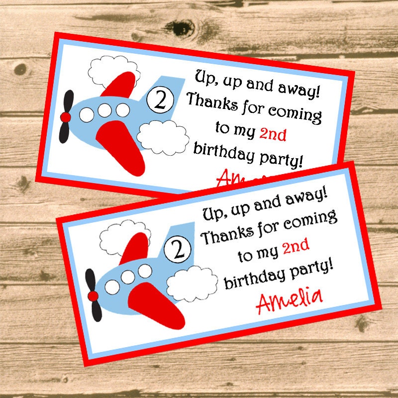 DIY Personalized Candy Bag Topper - Printable PDF File, Treat Bag Topper, Party Favor