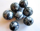 Amazing Greys  Handmade Polymer Clay  Beads Jewelry Supplies