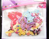 Japanese Chiyogami Sticker  Washi Flakes Butterflies  64 In the Pack (S4)