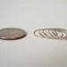Sterling silver stacking ring -- One Single Ultra Thin ring