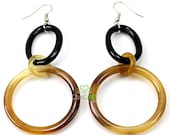 Organic Horn Earrings 1 Pair Handmade