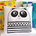 New Screen Printed Happy Panda Cushion by Jane Foster