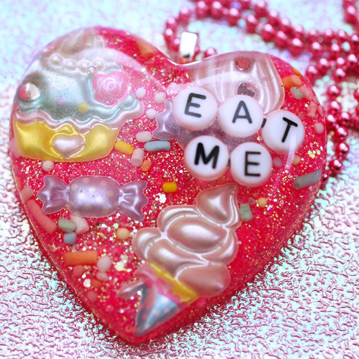 EAT ME - Resin Cake and Ice-Cream Necklace