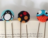 bookmark giant paper clip pick one penguin polkadot owl