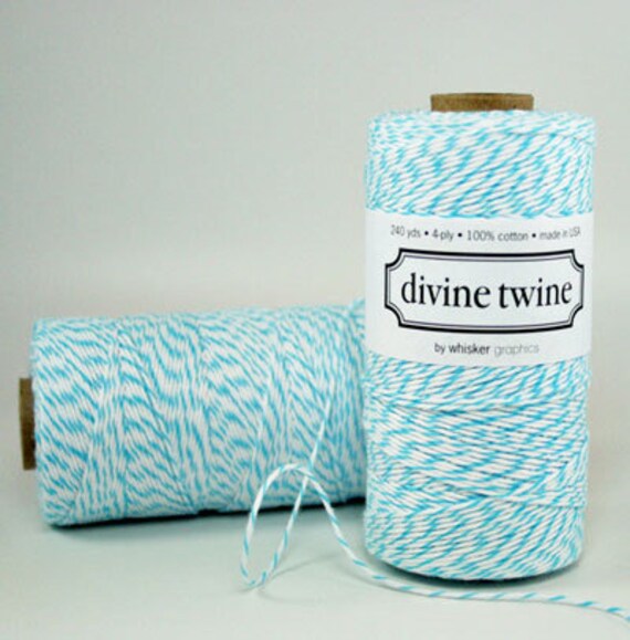 Aqua Bakers Twine - Blue Twine - 240 Yards -- Full Spool Il_570xn
