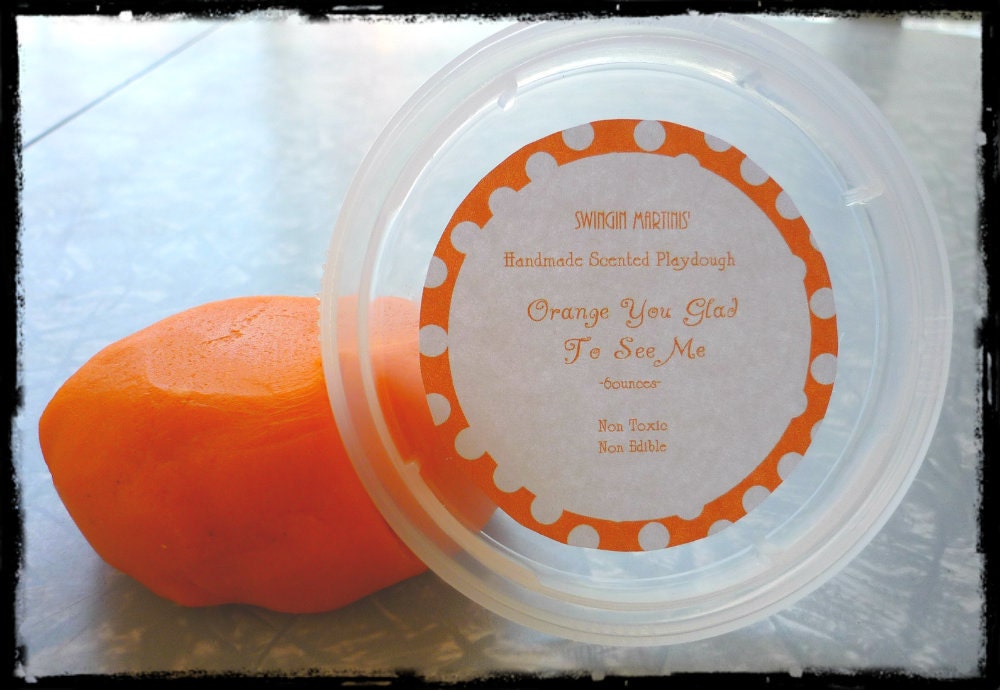 Super Awesome Scented Playdough Orange You Glad to See Me