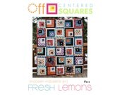 Modern Quilt Pattern - Off-Centered Squares - PDF