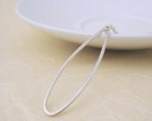 Marquis Drop Necklace - handcrafted sterling silver teardrop necklace