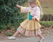 Instant Download PDF Sewing Pattern Bundle - Pixie Shrug and Flora's Twirl Skirt - doll size to 14 tween