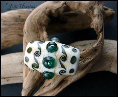 Beadworx - Lampwork Glass - Focal Bead - Dreadlock - Turtle Bay Beach