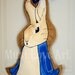 Peter Rabbit Burlap Door Hanger Decoration Bunny Baby Nursery