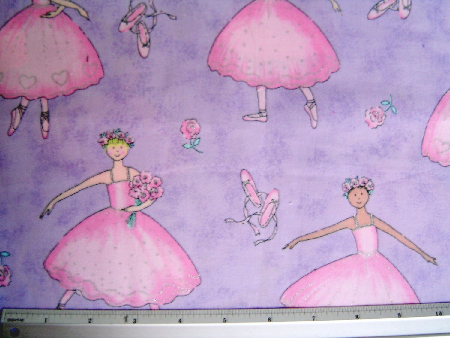 ballerina print cotton fabric Fabric Traditions by bagsandmore