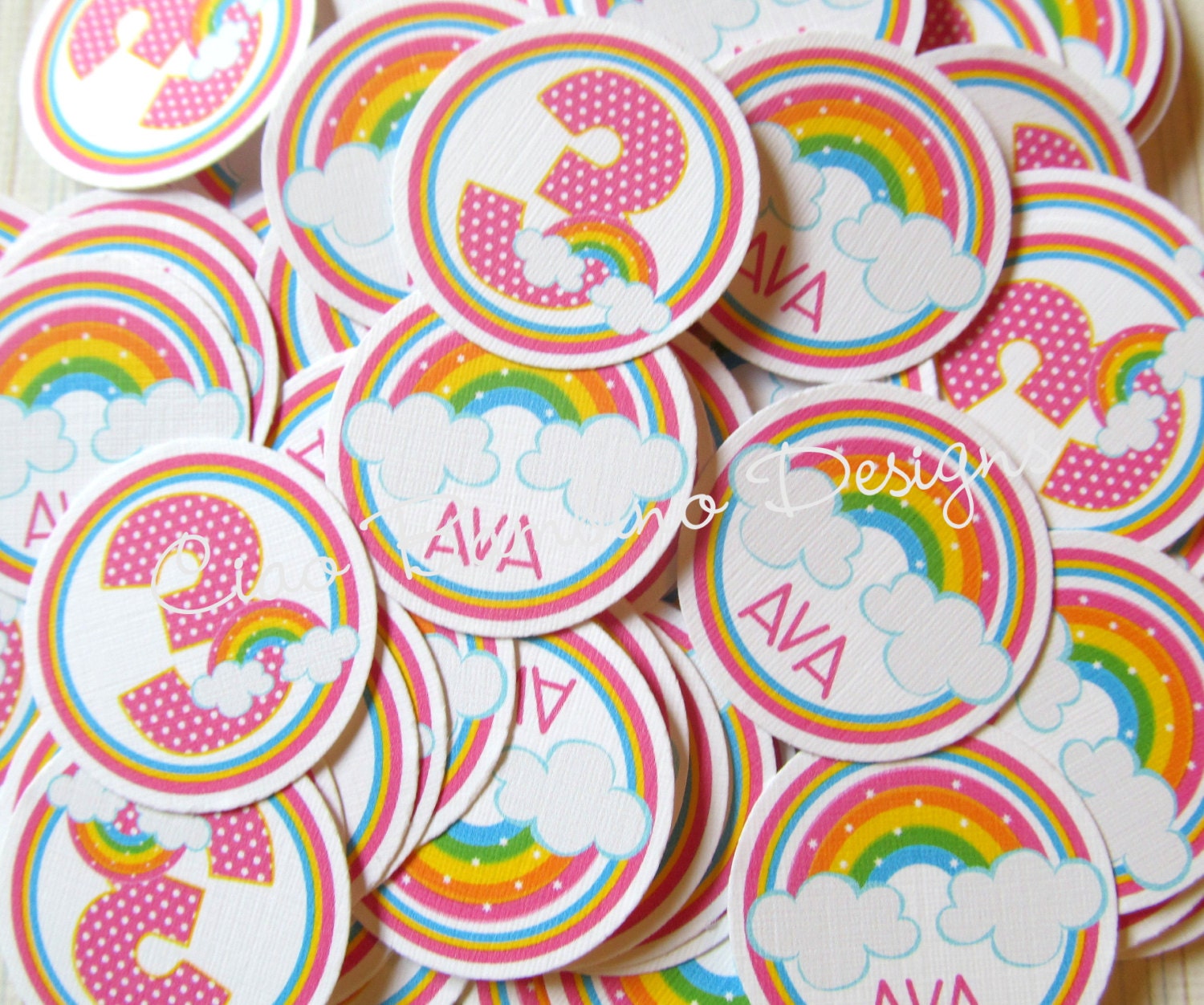 Girls Over the Rainbow Minis - Perfect for Table Confetti and MORE